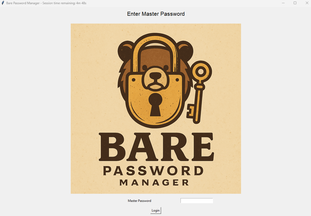 Bare Password Manager