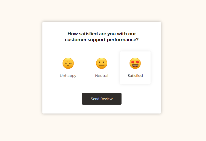 Feedback UI Design