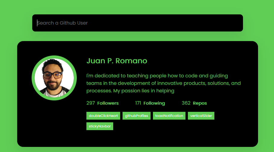Github Profiles Search