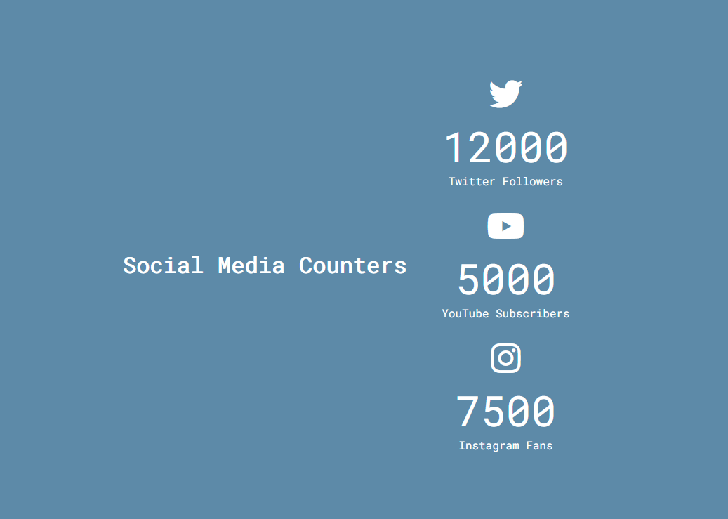 Social Media Counter