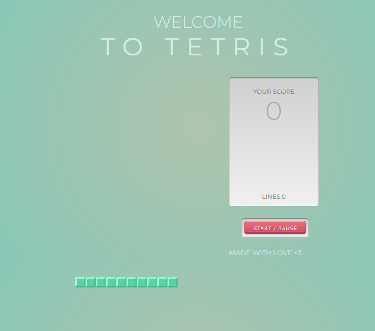 Tetris JS